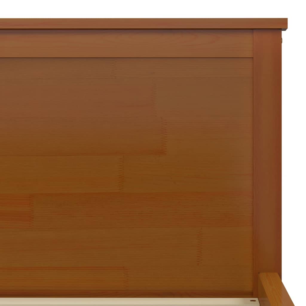 vidaXL Rama łóżka, miodowy brąz, lite drewno sosnowe, 180 x 200 cm