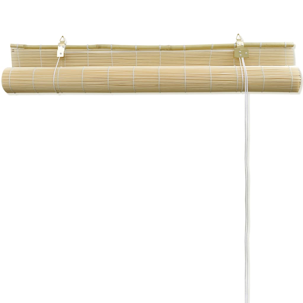 vidaXL Rolety bambusowe, 80 x 160 cm, naturalne