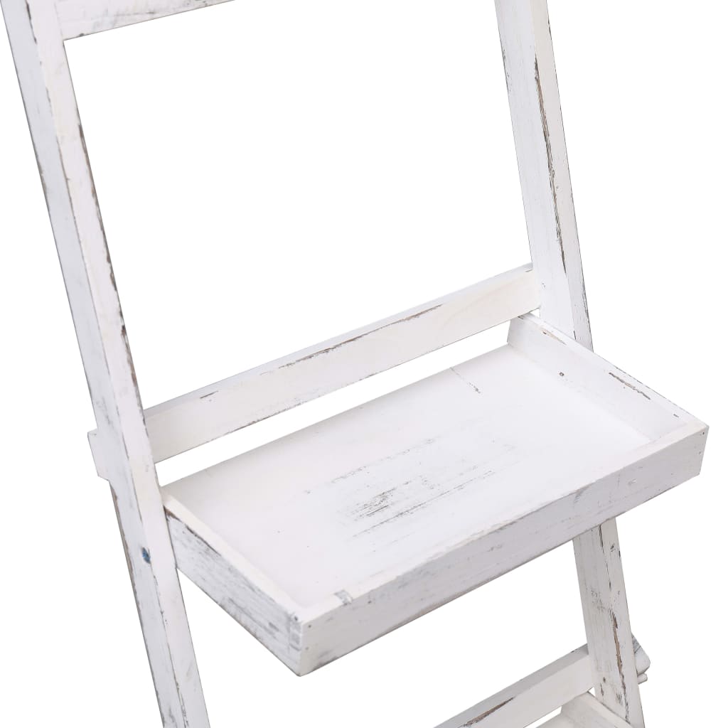 vidaXL Tablica kredowa na stojaku, biała, 42 x 40 x 120 cm, drewno