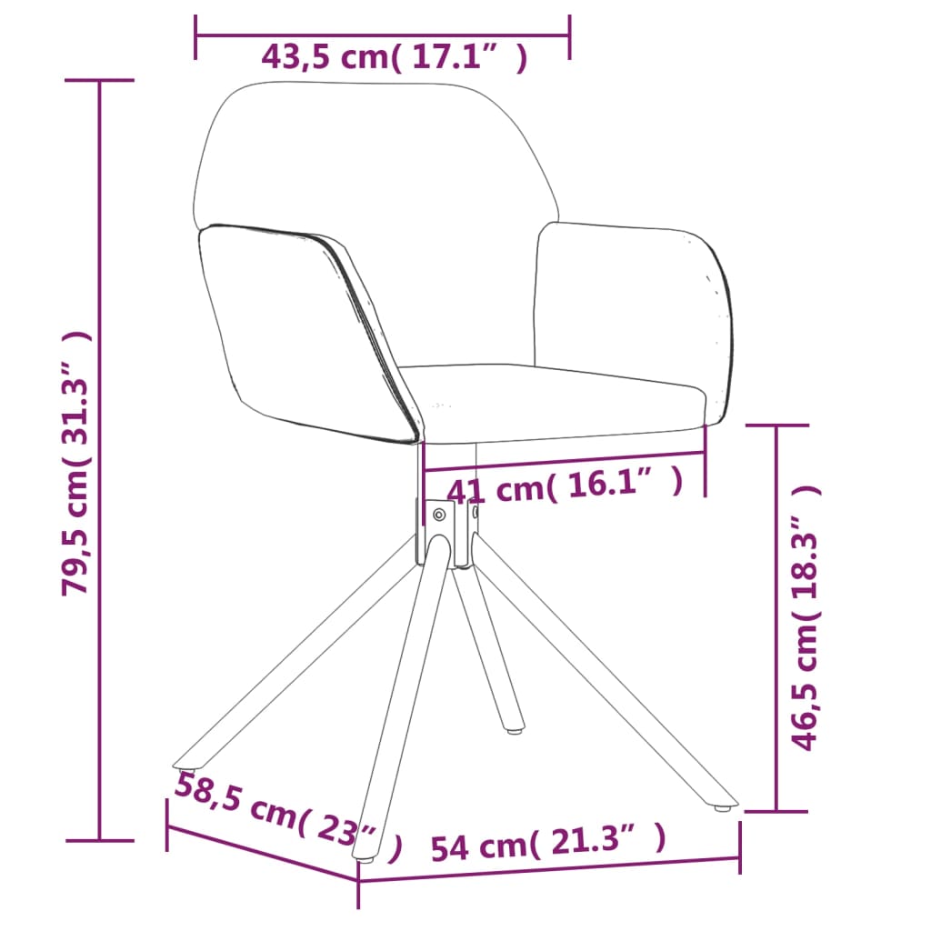 vidaXL Obrotowe krzesła stołowe, 2 szt., ciemnozielone, aksamitne