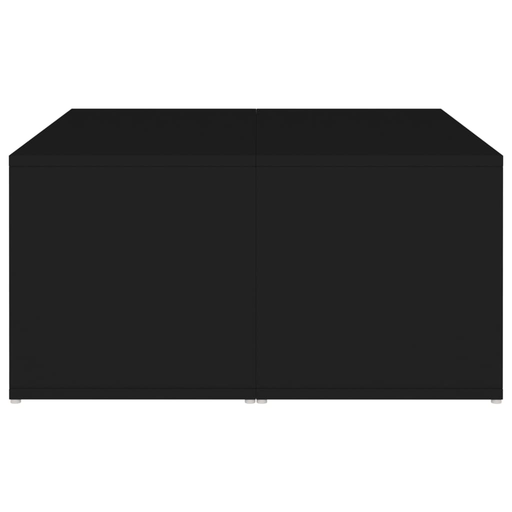 vidaXL Stoliki kawowe, 4 szt., czarne, 33x33x33 cm, płyta