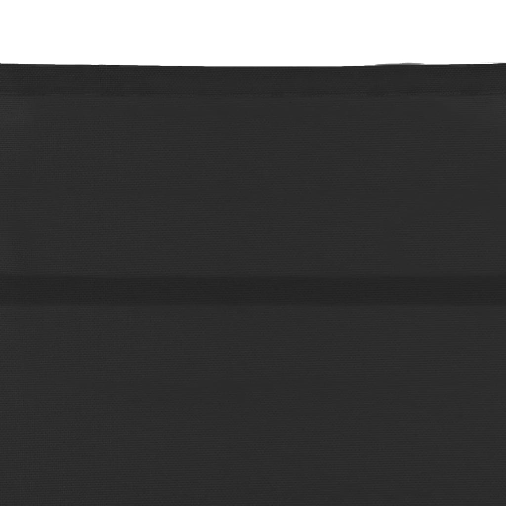 vidaXL Leżak z tworzywa textilene i aluminium, czarny