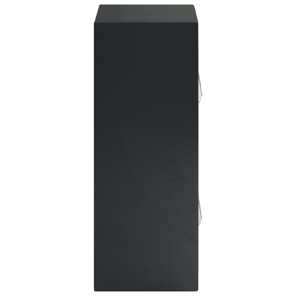 vidaXL Sejf cyfrowy z podwójnymi drzwiami, ciemnoszary, 35x31x80 cm