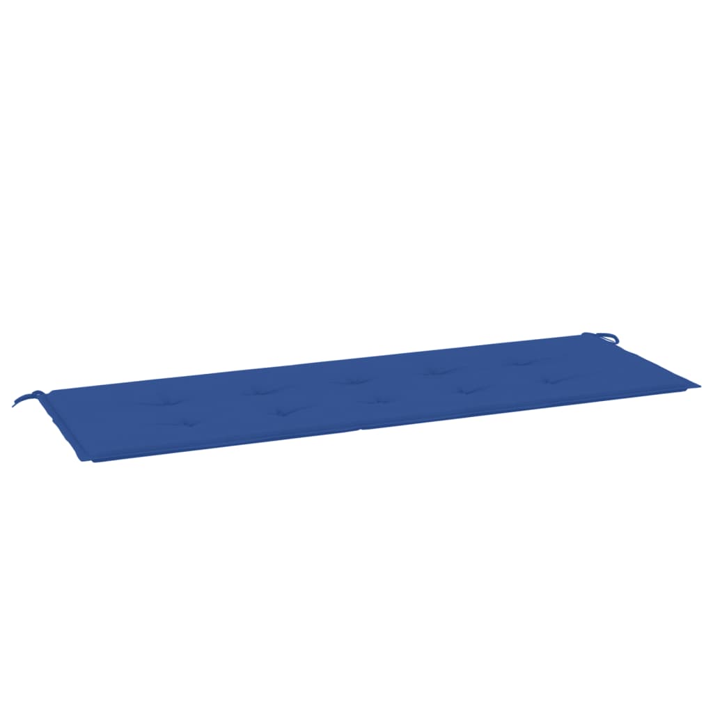 vidaXL Poduszka na ławkę ogrodową, niebieska, 150x50x3 cm, tkanina