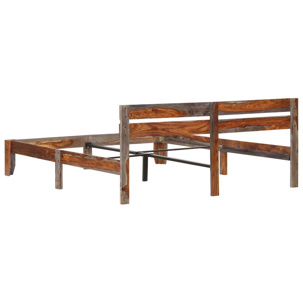 vidaXL Rama łóżka, lite drewno sheesham, 160x200 cm