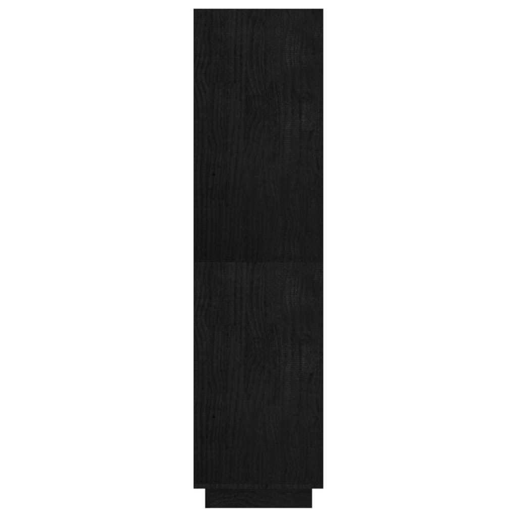 vidaXL Regał/przegroda, czarny, 80x35x135 cm, drewno sosnowe