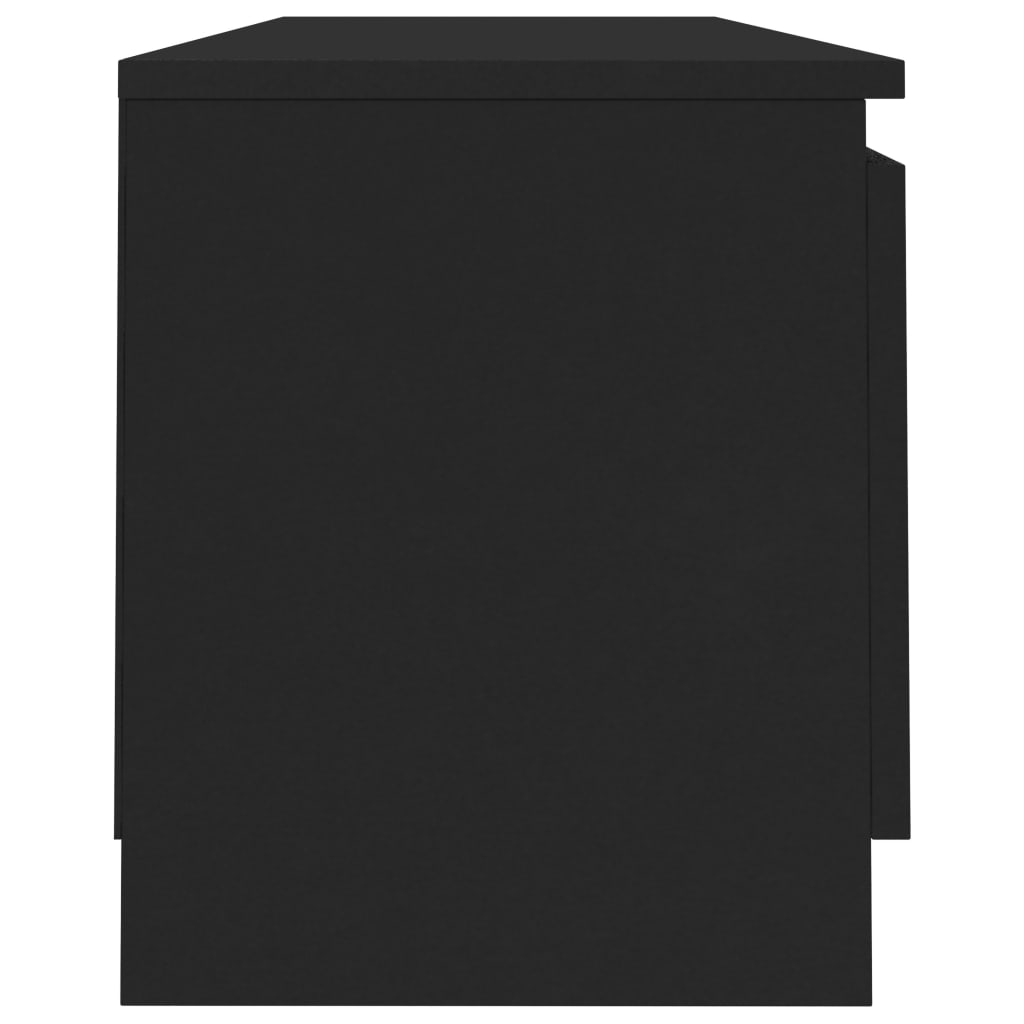 vidaXL Szafka pod TV, czarna, 120x30x35,5 cm, materiał drewnopochodny
