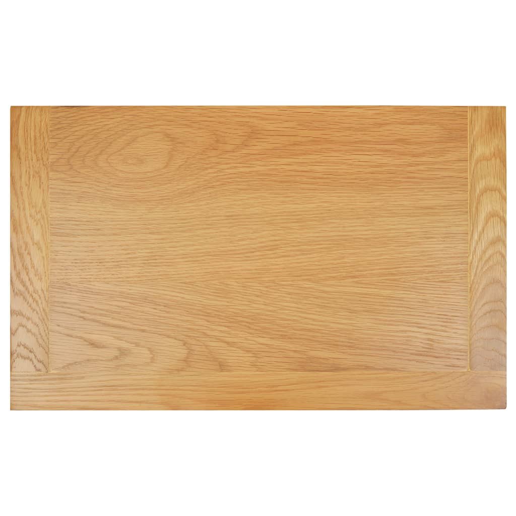 vidaXL Komoda, 90 x 33,5 x 83 cm, lite drewno dębowe