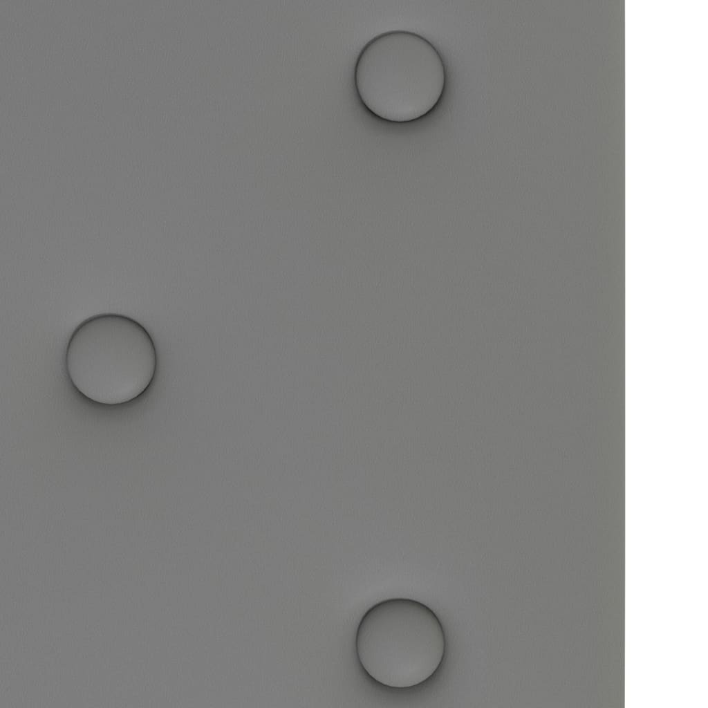 vidaXL Panele ścienne, 12 szt., szare, 90x30 cm, sztuczna skóra