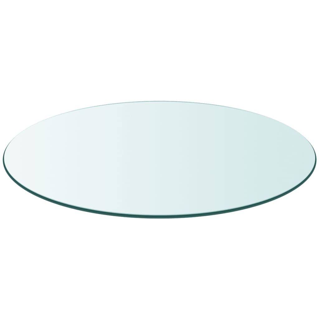 vidaXL Blat stołu szklany, okrągły 800 mm