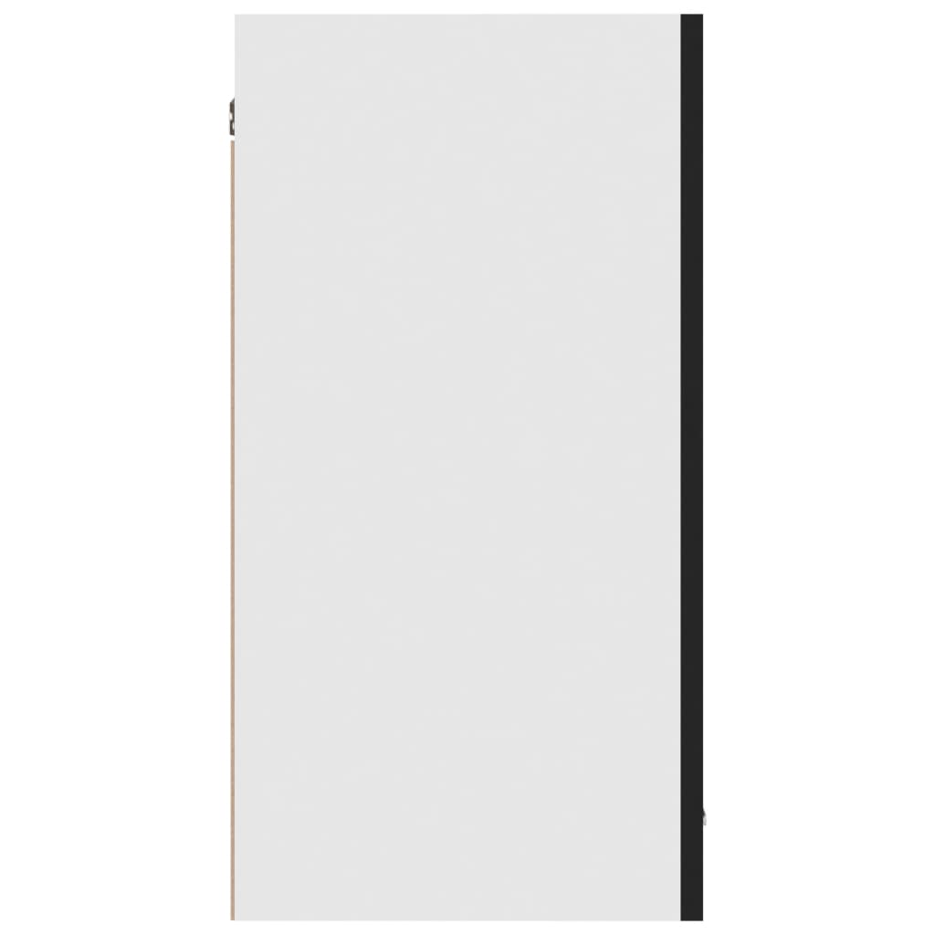 vidaXL Szafka wisząca, czarna, 80x31x60 cm, płyta wiórowa