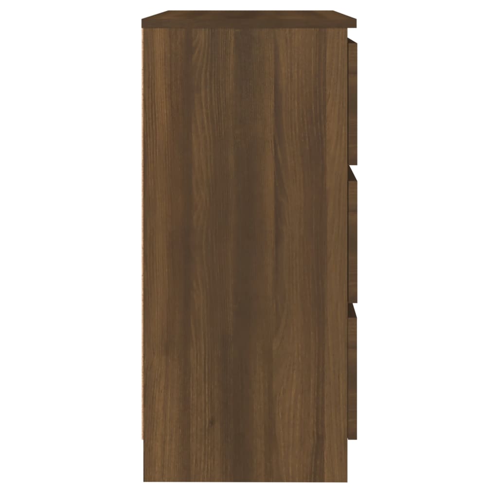 vidaXL Szafka, brązowy dąb, 60x35x76 cm, materiał drewnopochodny