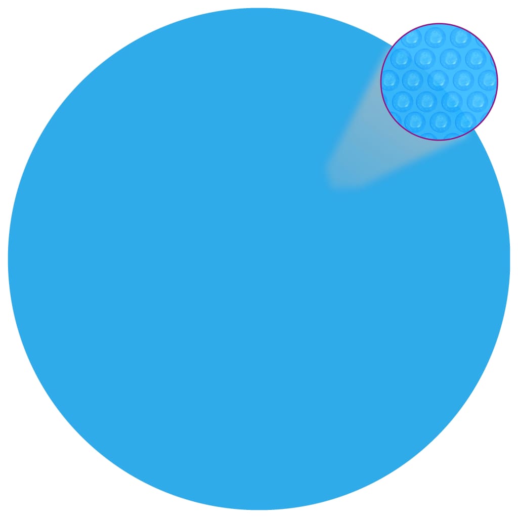 vidaXL Pokrywa na basen, niebieska, 365 cm, PE