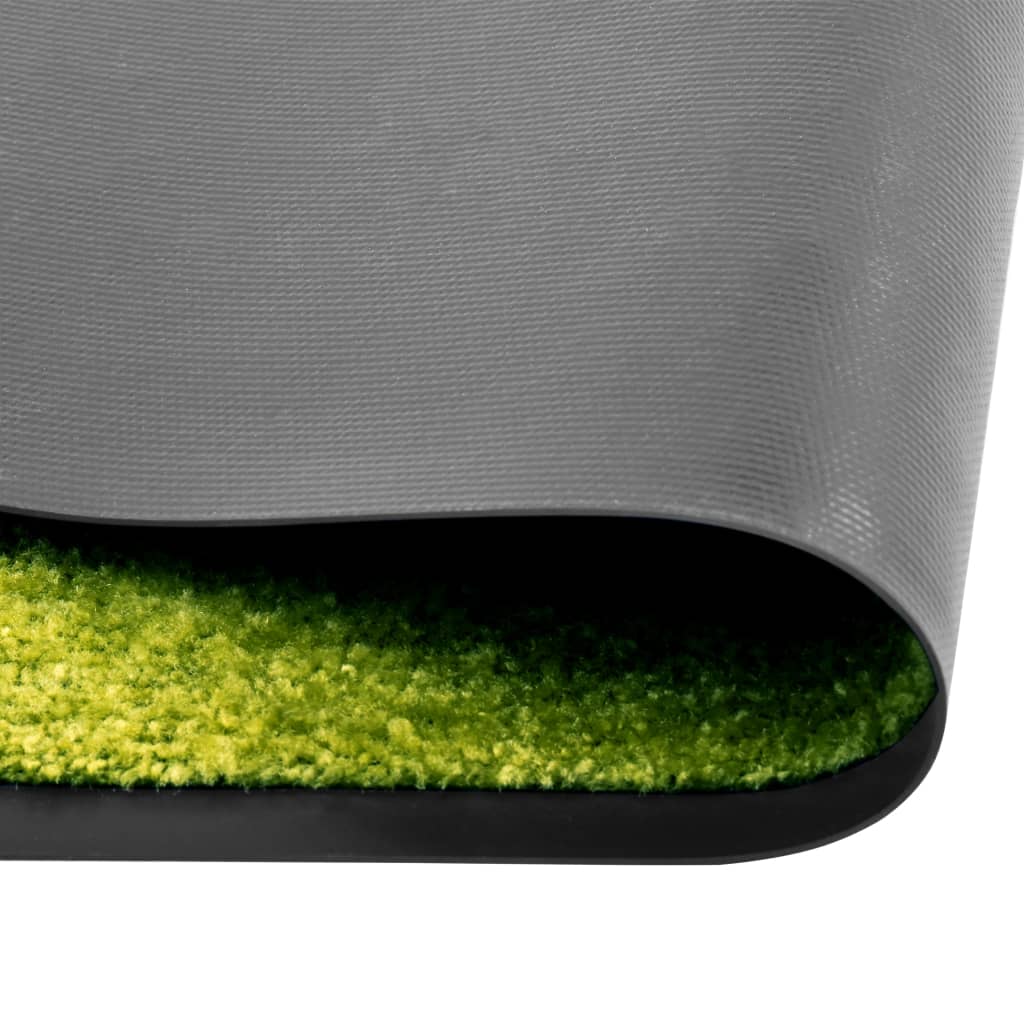 vidaXL Wycieraczka z możliwością prania, zielona, 40 x 60 cm