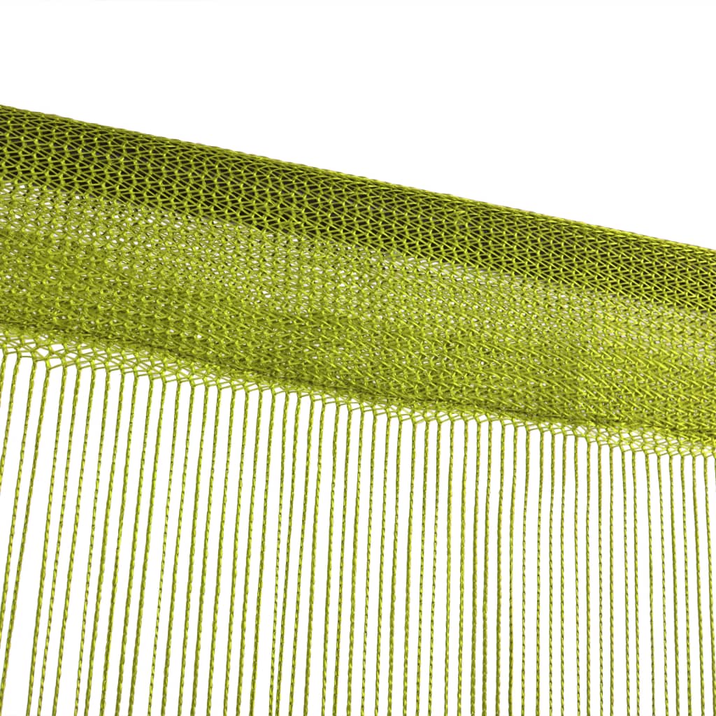 vidaXL Zasłony sznurkowe, 2 sztuki, 140 x 250 cm, zielone