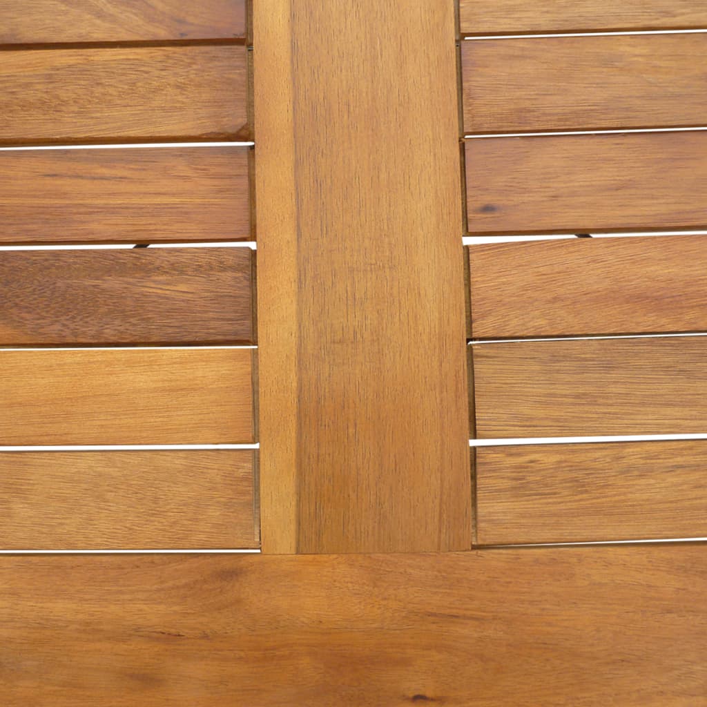 vidaXL Składany stół ogrodowy, 120x70x74 cm, lite drewno akacjowe