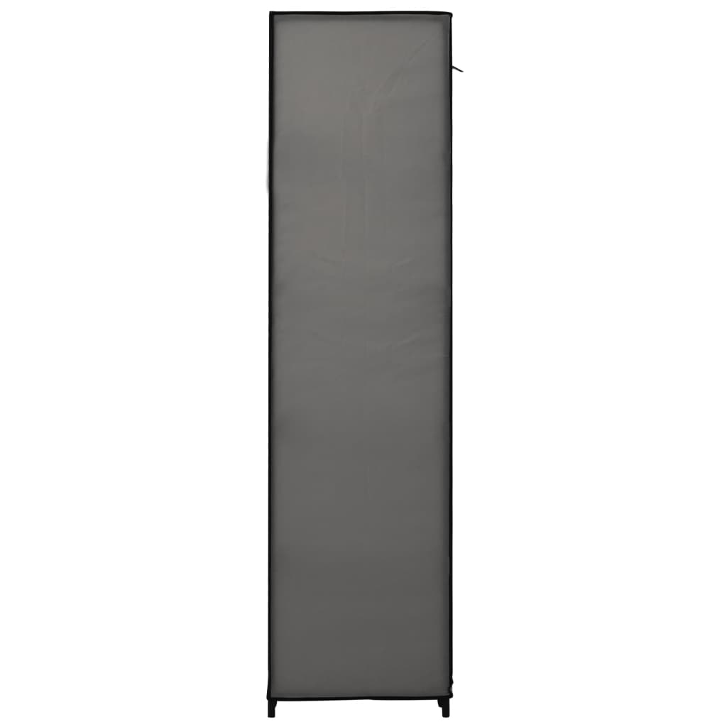 vidaXL Składane szafy, 2 szt., szare, 110 x 45 x 175 cm, tkanina