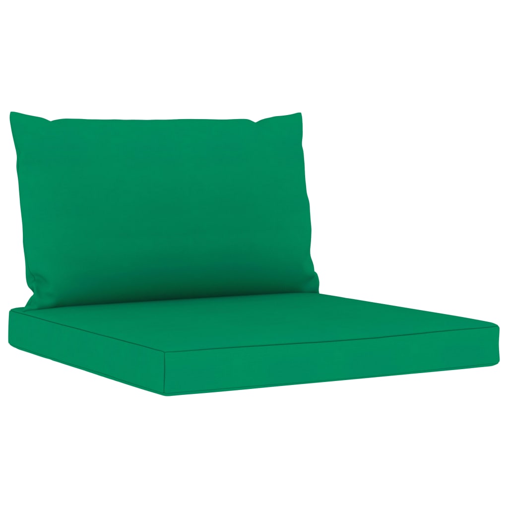 vidaXL 8-cz. zestaw wypoczynkowy do ogrodu, z poduszkami, zielony