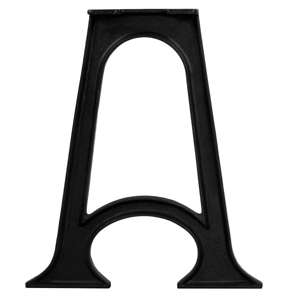 vidaXL Nogi do stołu jadalnianego, 2 szt., kształt litery A, żeliwo