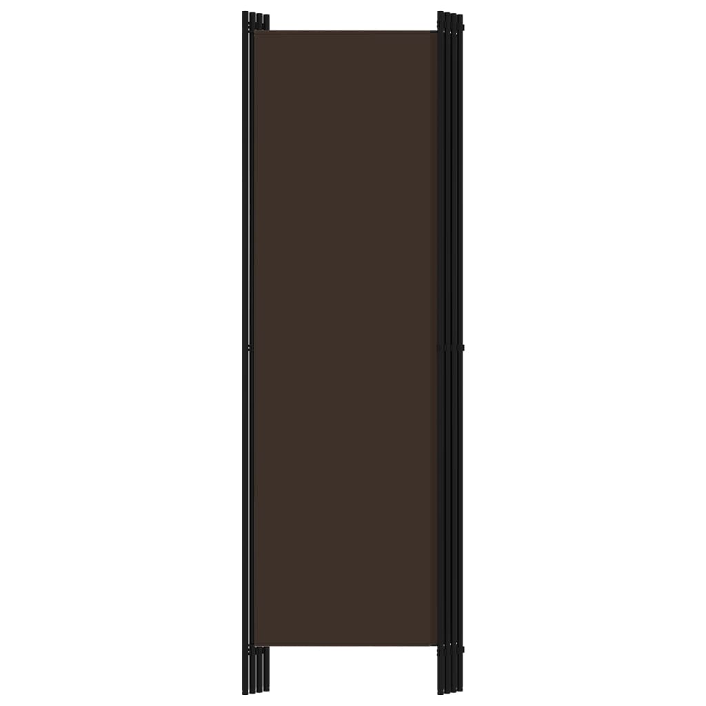 vidaXL Parawan 4-panelowy, brązowy, 200 x 180 cm