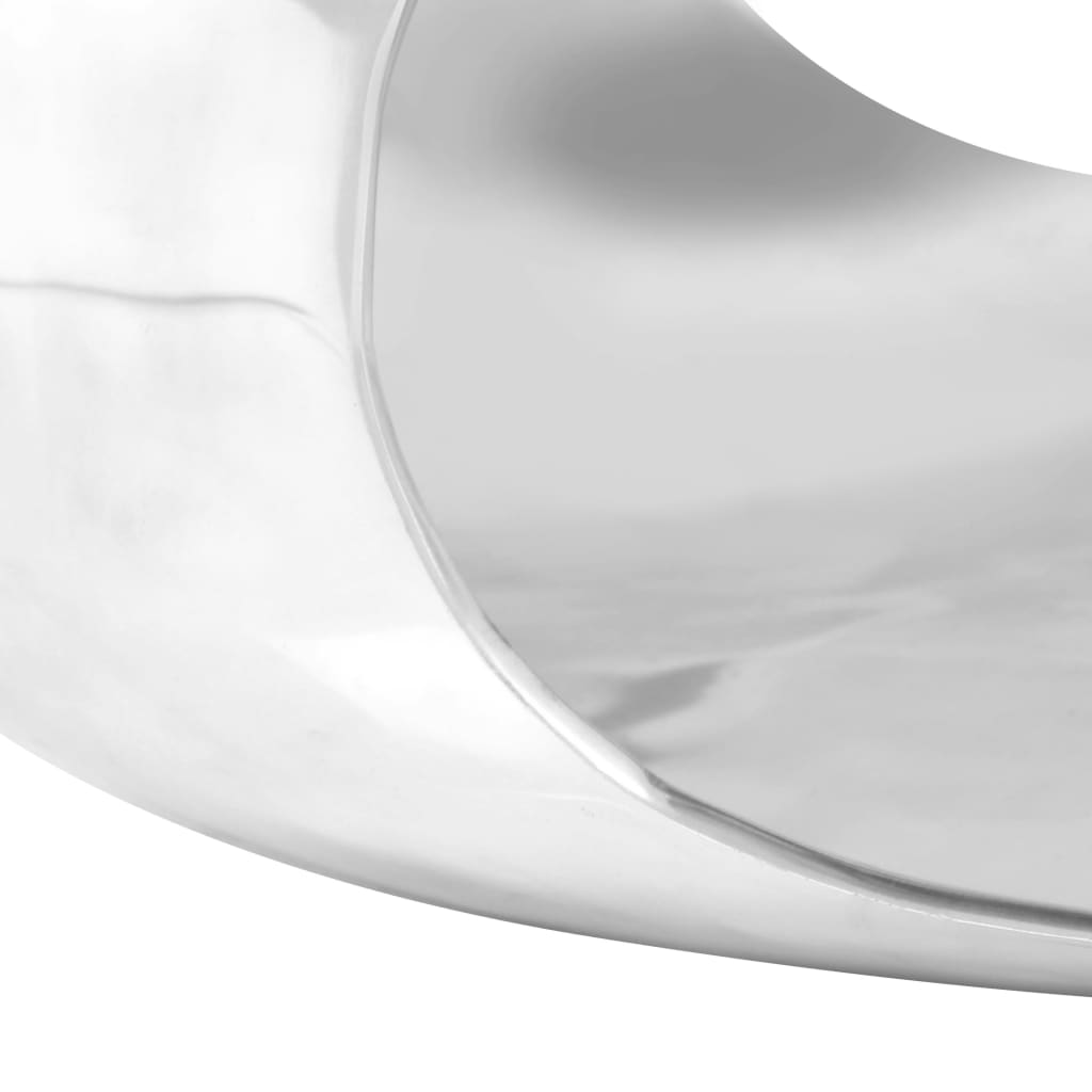 vidaXL Stolik do kawy z odlewanego aluminium, 70 x 70 x 32 cm, srebrny