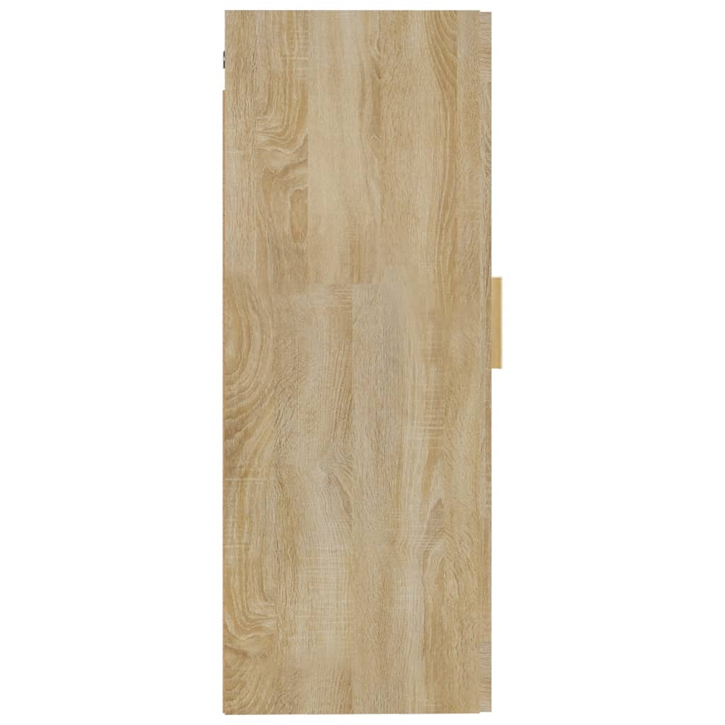 vidaXL Szafka wisząca, dąb sonoma, 35x34x90cm, materiał drewnopochodny