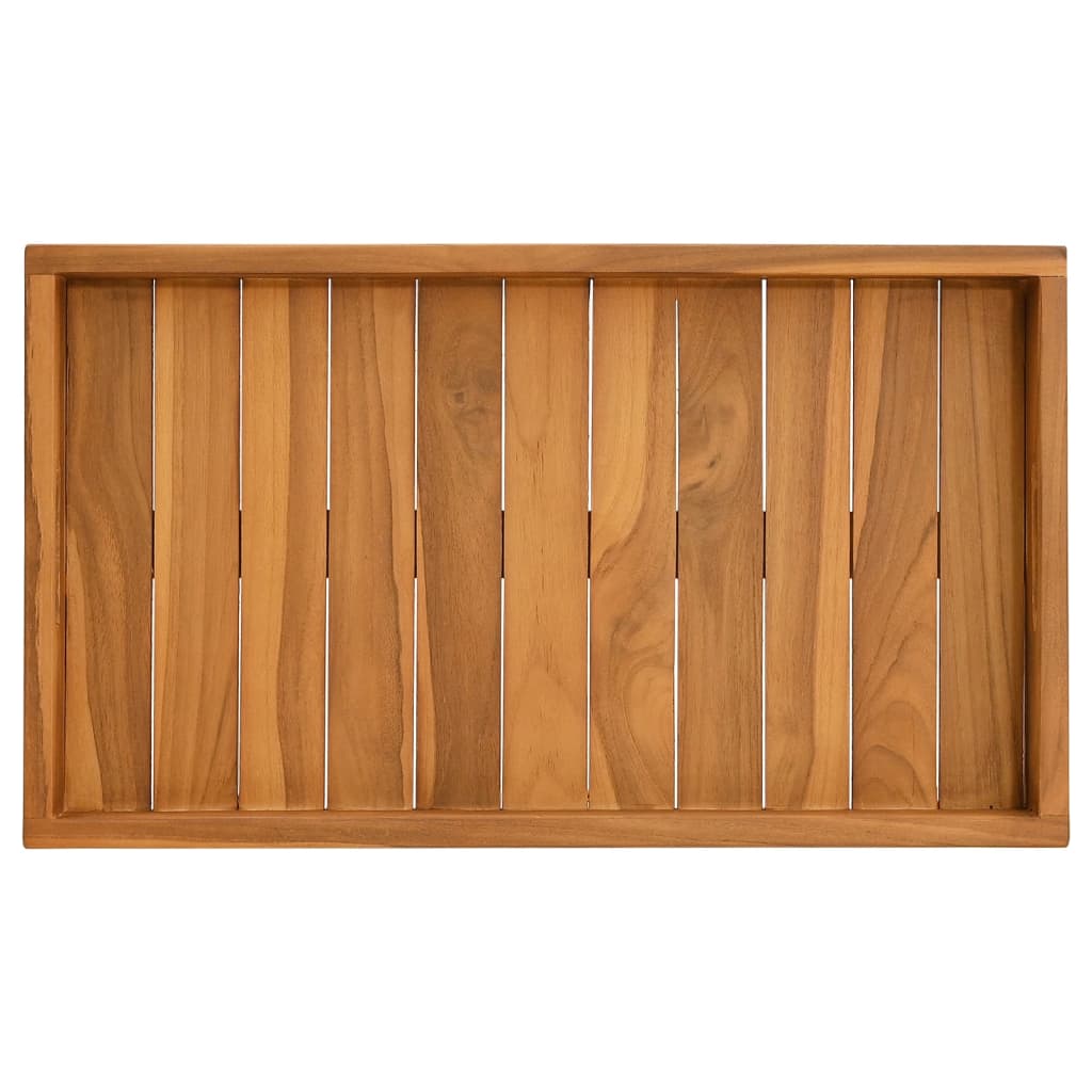 vidaXL Taca, 60x35 cm, lite drewno tekowe