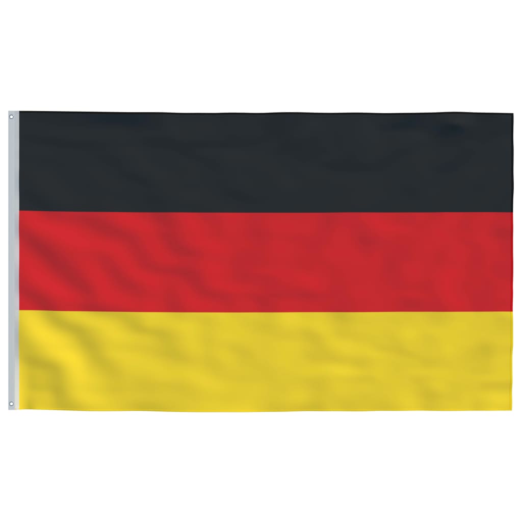 vidaXL Flaga Niemiec z masztem, 6,23 m, aluminium