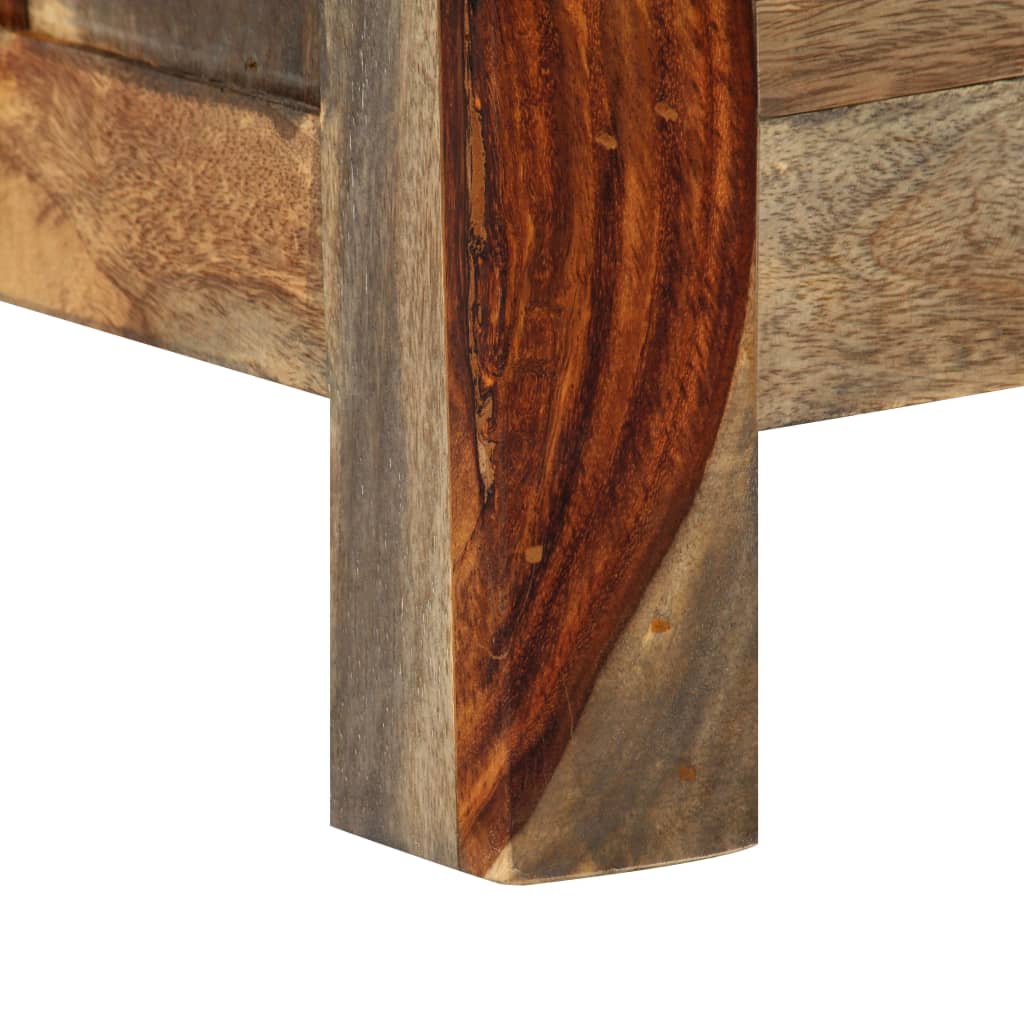vidaXL Szafka, szara, 100x30x50 cm, z litego drewna sheesham
