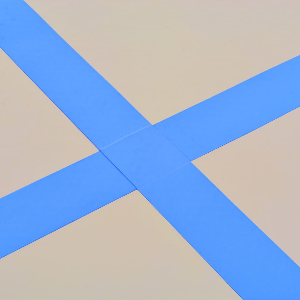 vidaXL Mata gimnastyczna z pompką, 500x100x10 cm, PVC, niebieska