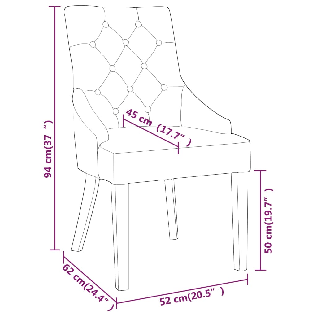 vidaXL Krzesła stołowe, 4 szt., jasnozielone, obite aksamitem