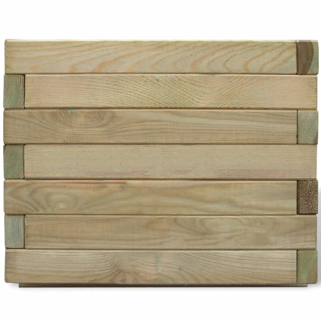 vidaXL Podwyższona donica, 50 x 50 x 40 cm, kwadratowa, drewniana