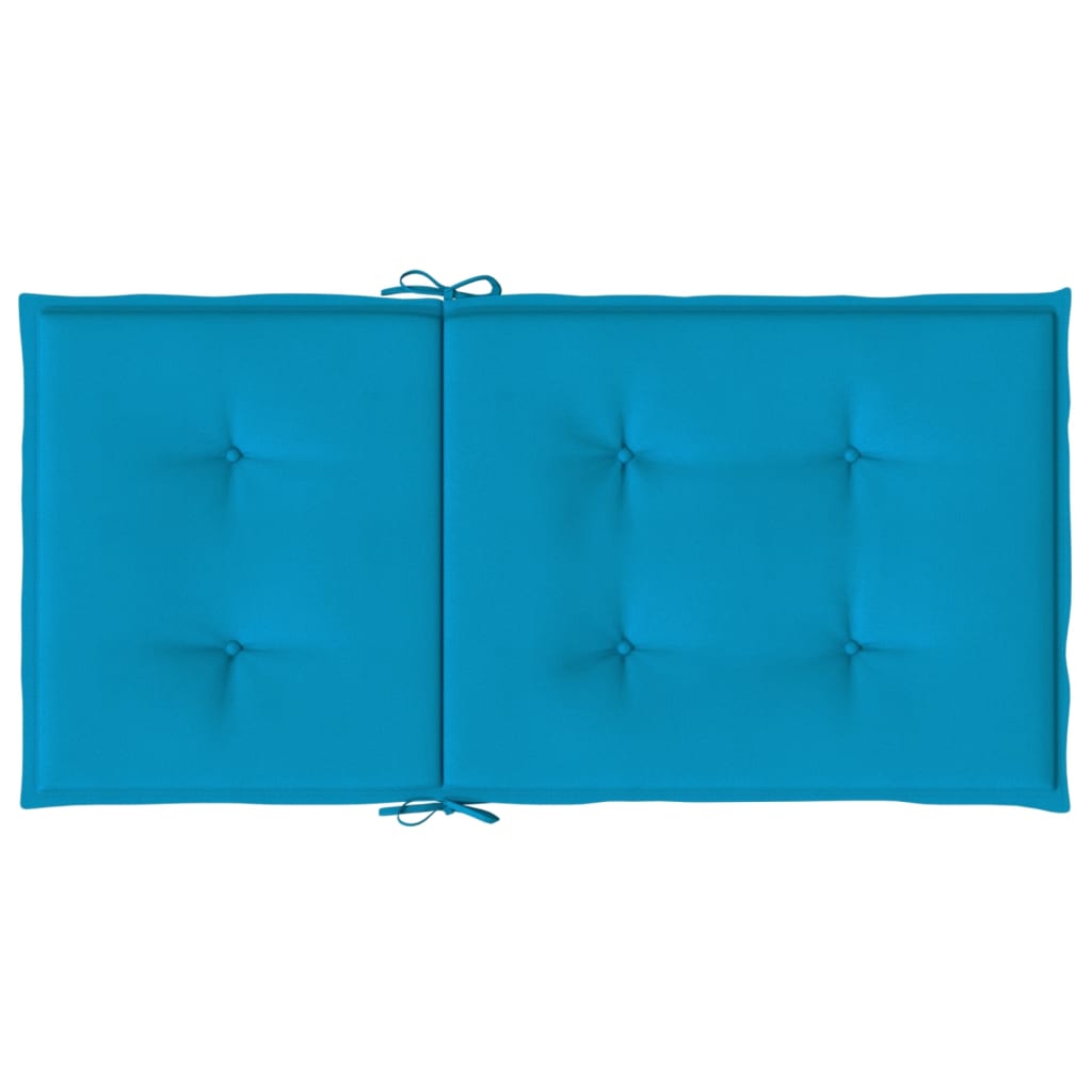 vidaXL Poduszki na krzesła ogrodowe, 6 szt., niebieskie, 100x50x3 cm