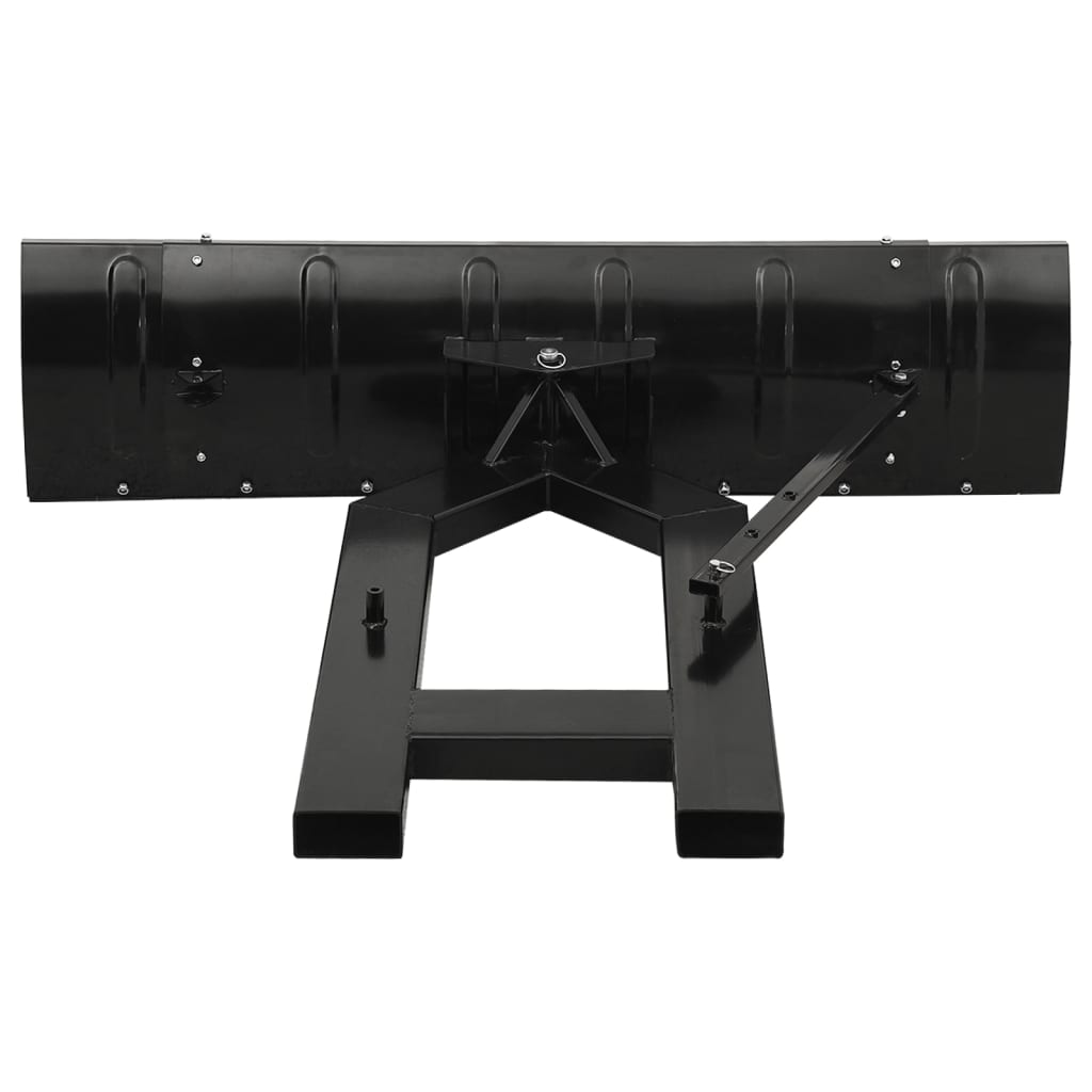 vidaXL Pług śnieżny do wózka widłowego, 150x38 cm, czarny
