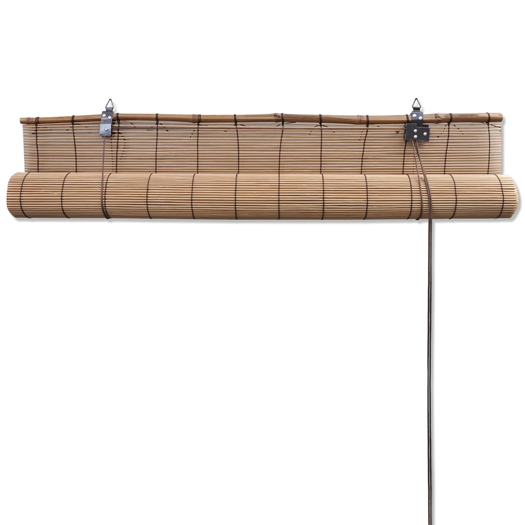 vidaXL Rolety bambusowe, 140 x 160 cm, brązowe