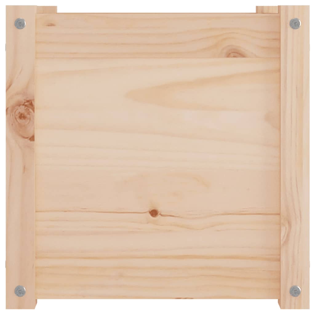 vidaXL Donice ogrodowe, 2 szt., 40x40x40 cm, lite drewno sosnowe