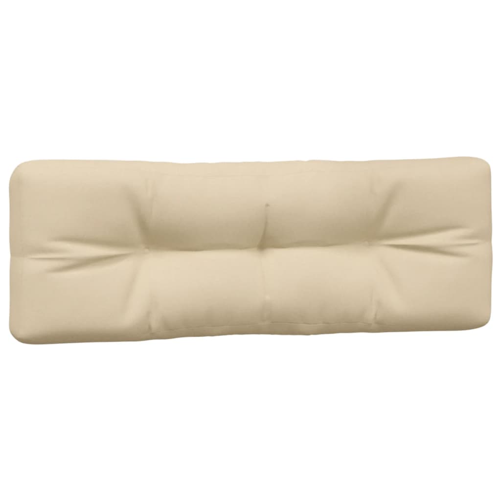 vidaXL Poduszki na sofę z palet, 2 szt., beżowe, tkanina