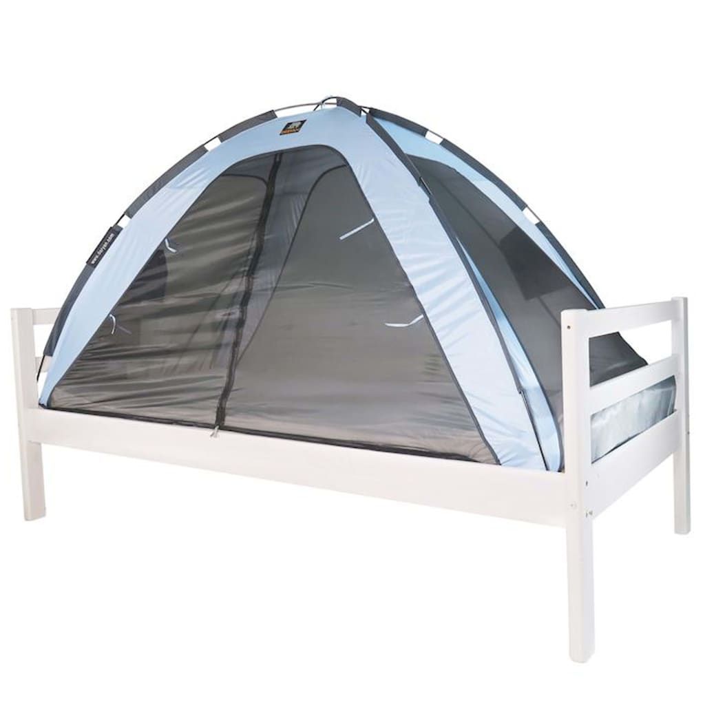 DERYAN Moskitiera namiot na łóżko, 200x90x110 cm, niebieska