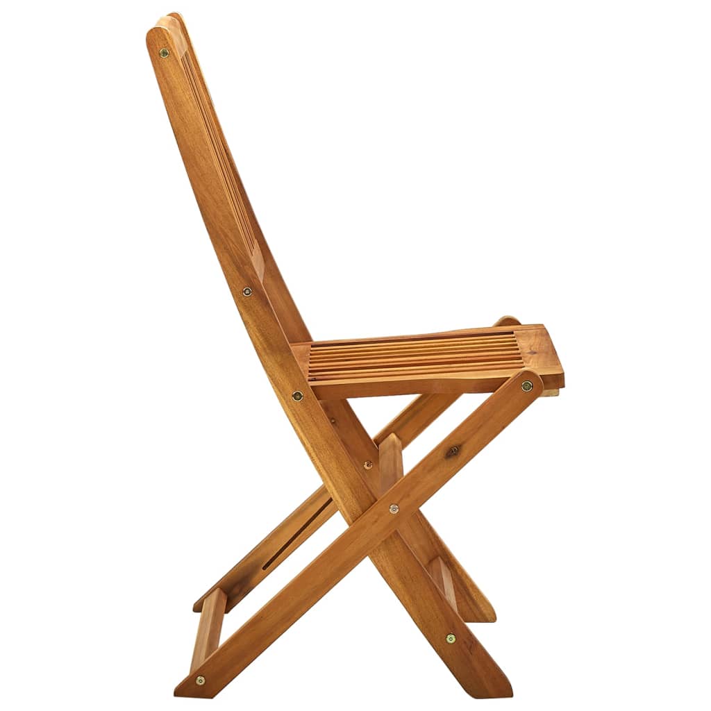 vidaXL Składane krzesła ogrodowe, 4 szt., lite drewno akacjowe