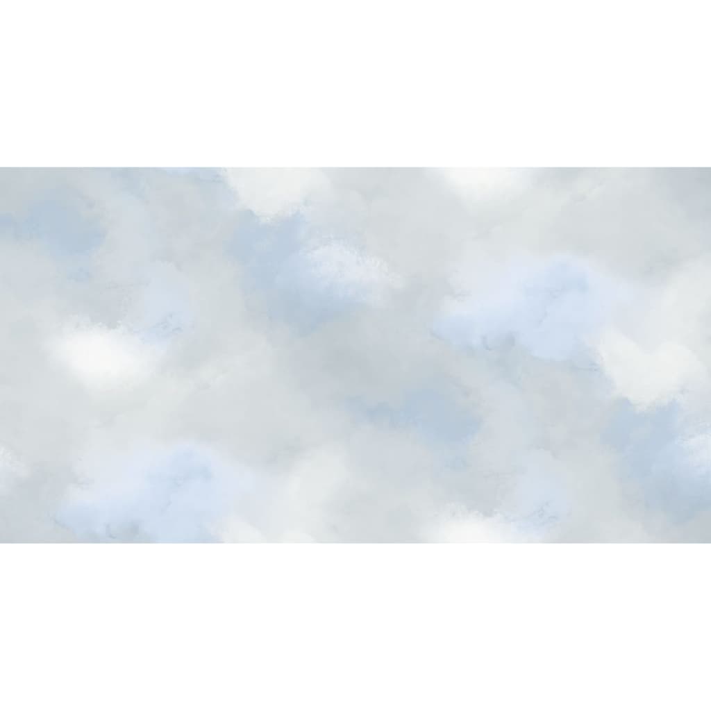 Good Vibes Tapeta Paint Clouds, niebiesko-szara