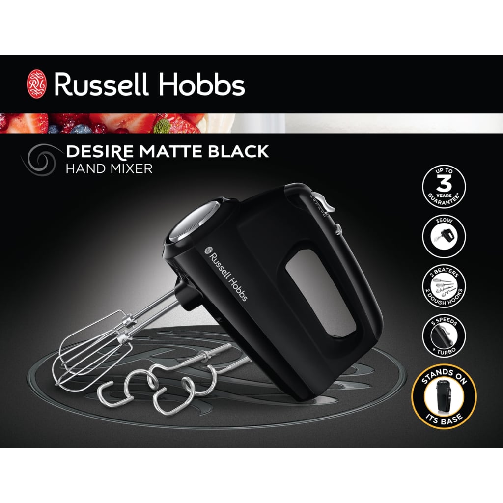 Russell Hobbs Mikser ręczny, matowy, czarny