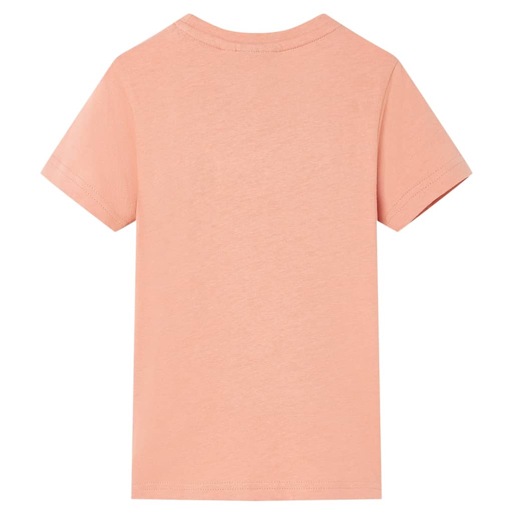 Koszulka dziecięca z krótkimi rękawami, jasnopomarańczowa, 92