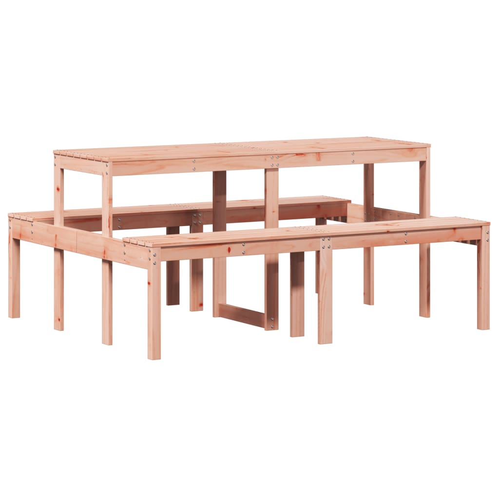 vidaXL Stół piknikowy, 160x134x75 cm, lite drewno daglezjowe