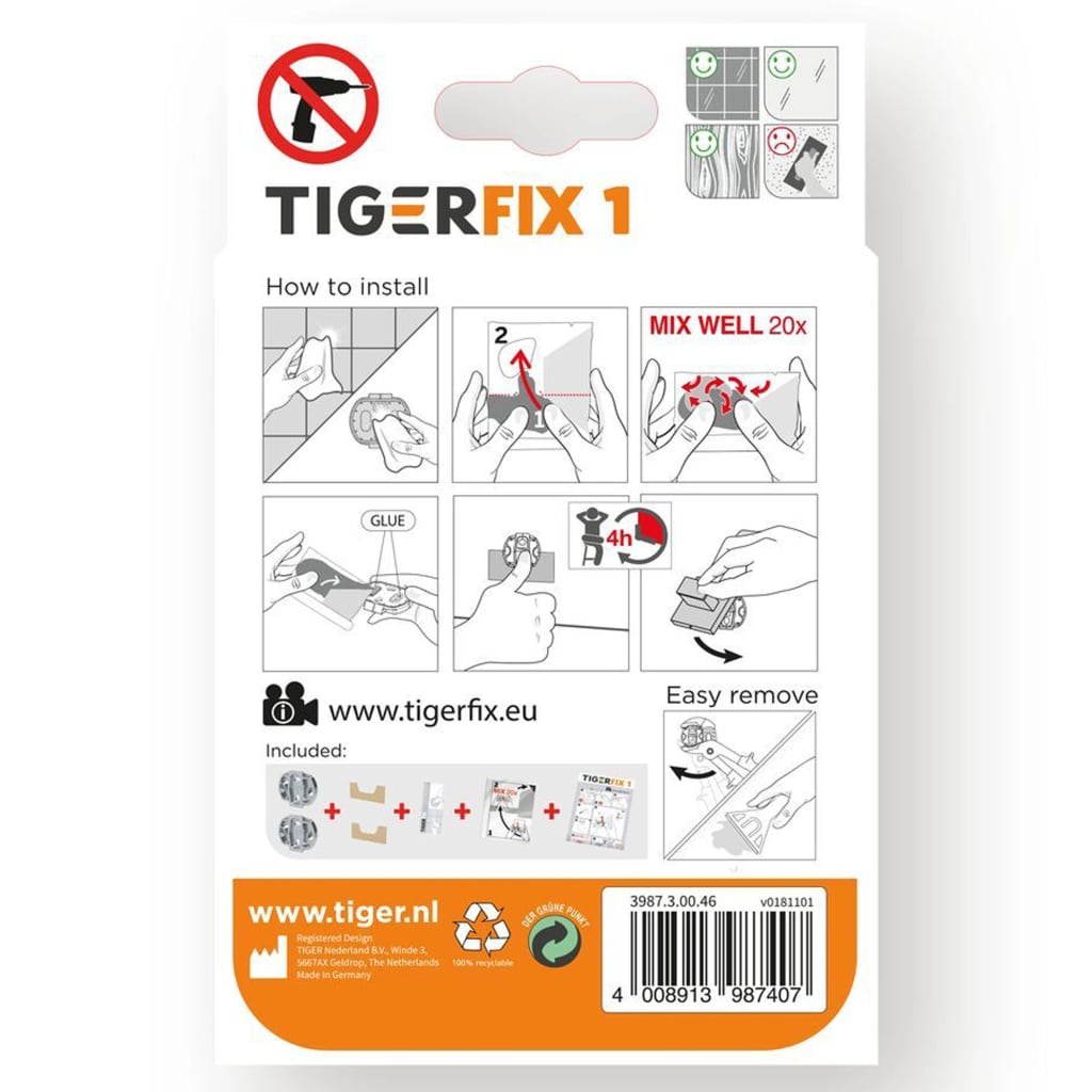 Tiger Klej montażowy TigerFix 1, metal, 398730046