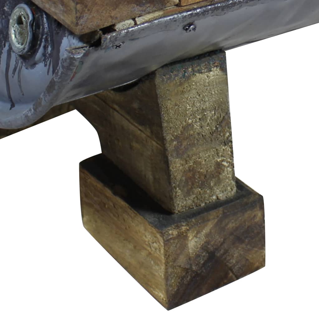 vidaXL Stolik kawowy z litego drewna z odzysku, 90x50x35 cm