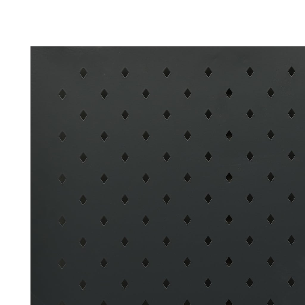 vidaXL Parawan 5-panelowy, czarny, 200 x 180 cm, stalowy