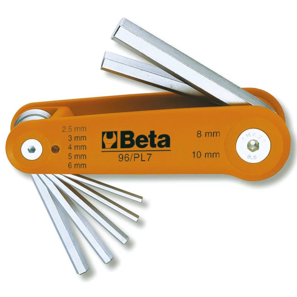 Beta Tools Komplet kluczy trzpieniowych sześciokątnych, 96/PL7, chrom