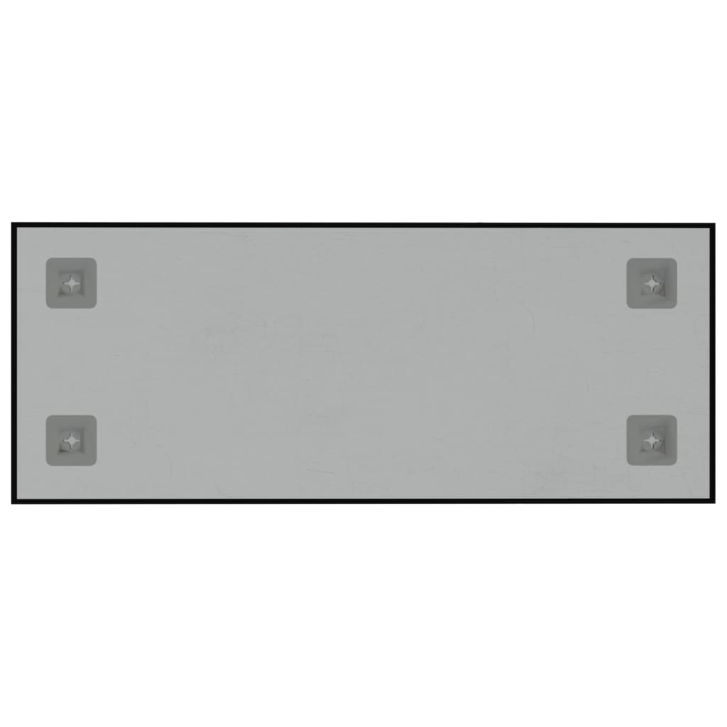 vidaXL Ścienna tablica magnetyczna, czarna, 50x20 cm, szkło hartowane