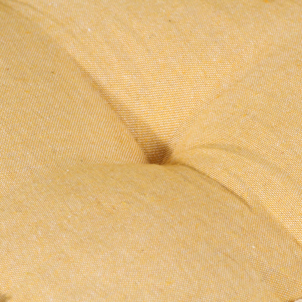 vidaXL Poduszka na sofę z palet, żółta, 120x80x10 cm