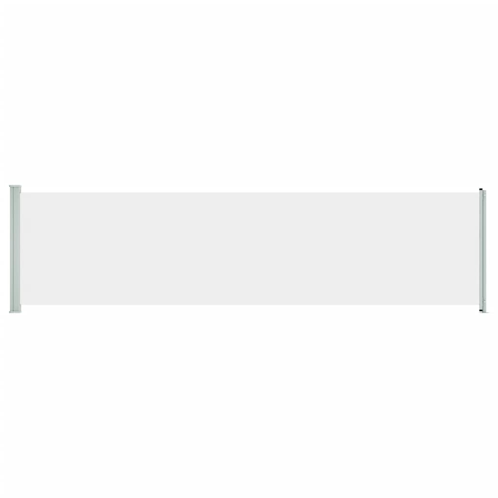 vidaXL Wysuwana markiza boczna na taras, 600 x 160 cm, kremowa